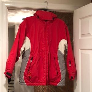 Ski or snowboarding winter jacket